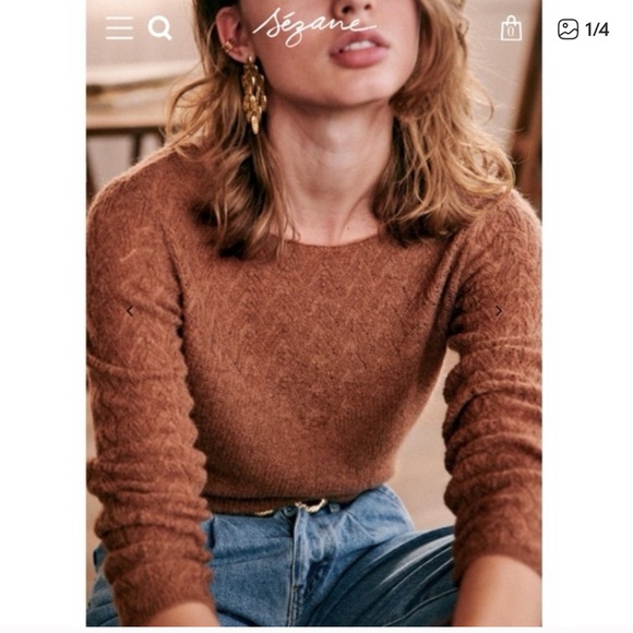Sezane Sweaters - Sezane Constance Sweater in Camel color